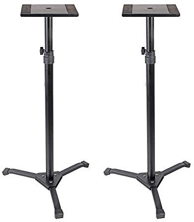 2x Professional Studio Monitor Speaker Floor Stand