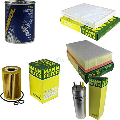 QR-Parts Set 85451711 CU 2842 9900 WK 857/1 HU 7008 z C 32 191/1 Original MANN-Filter Inspektionspaket SCT Motor Flush Motorspülung 11590570