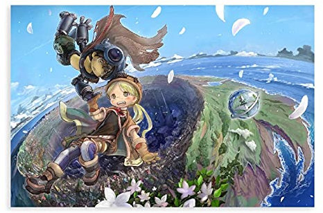 Anime Made in Abyss 20 Leinwand-Poster, Wandkunst, Deko, Bild, Gemälde für Wohnzimmer, Schlafzimmer, Dekoration, ungerahmt: 30 x 45 cm