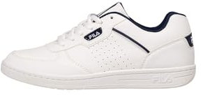 FILA C. Court Teens Sneaker, White-Medieval Blue, 38 EU