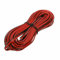 bwoo Cavo AUDIO Collegamento Altoparlante Filo 5/10/20 Metri Hi FI Impianto Stereo Jack Rosso/Nero (20 Metri)
