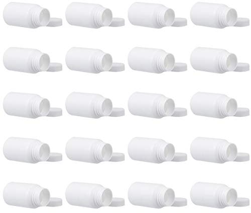 Healeved 20pcs Pill Box Container Odorless and Moistureproof Pill Holder for Travel and Home Use Solid Medicine Organizer Strong Concealment White