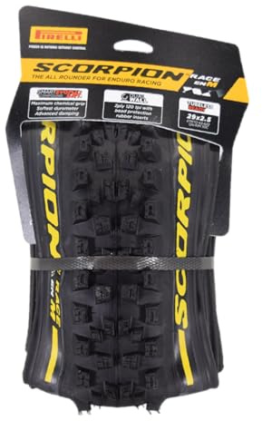 Pirelli Unisex – Erwachsene Scorpion RC Enduro M Fahrradreifen, Black, 29 x 2.5