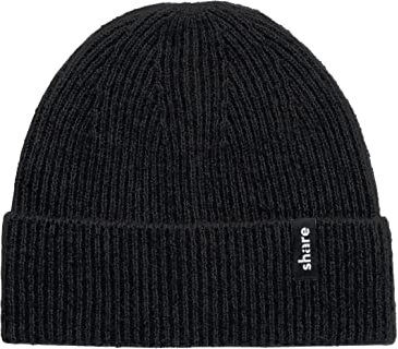 share Unisex AW 22/23 Beanie-Mütze, Strong Black, one_Size