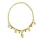 MARARDI Kette Damen Italienische Keramik aus Caltagirona [Zitrone] Goldene Halskette Handmade Italienischer Schmuck Elegant Originale für Alltag Events Hochzeiten Besondere Anlässe