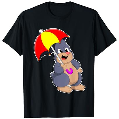 Maulwurf Regenschirm T-Shirt