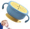 FacynBols à Ventouse pour bébé - Bols pour bébés avec poignée et Couvercle | Récipient qualité Alimentaire avec Paille, Bols à collation, ustensiles d'alimentation pour bébé