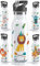OWLBOOK® Edelstahl Trinkflasche Kinder personalisiert | Wasserflasche mit Strohhalm | 600 ml | Sportdeckel | Spülmaschinenfest | Schule Schulanfang Geschenke zur Einschulung Junge | Boho Löwe