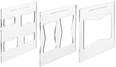für Inlay-Schablone, Holzbearbeitung, Fliege für Schlüssel, Holzfliege, Einsteckeinlagen, Buchse, Router und dekorative Templa