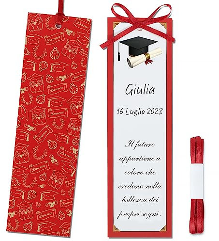 GEBETTER 30pz Segnaposto Segnalibri Laurea Bigliettini Bomboniera Laurea, Disegno Cappello di Laurea/Gufo con Matite, Cartoncini Gadget Decorazione Tavolo Laurea (Cappello Laurea)