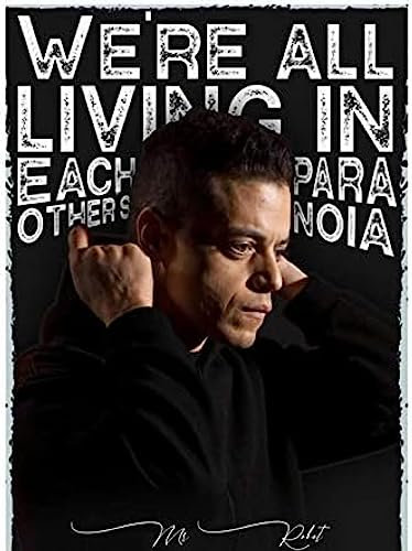 Poster Mr. Robot Poster, Vintage-Tv-Filmplakat, Wandkunst, Bilder, Poster Und Drucke, Leinwandgemälde, Heimdekoration 50X70Cm Kein Rahmen