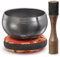 Conjunto de Cuenco Tibetano: Fácil de Tocar - Para la Sanación Holística, Alivio del Estrés, Meditación y Relajación - Cuenco Mate Pulido con Almohada Roja