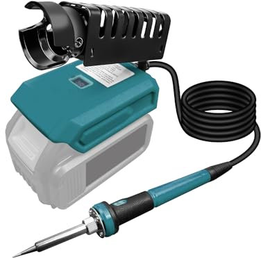 Soldering Iron Station Compatible with Makita18V BL1830 BL1840 BL1850 BL1860 BL1840B BL1850B BL1860B BL1820 Battery, Cordless Soldering Iron Station Tool for DIY Wire Welding (Battery NOT Included)