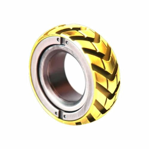 Doppelfunktions-Edelstahl-Motorrad-Reifen, Fidget-Ringe, Spielzeug, Reifen, Fidget-Ring, Motorrad-Reifen, Fidget Ring, Spielzeug für Angst, Spinner-Ring, Fidget-Spinner-Ring, Herren-Zappelspielzeug