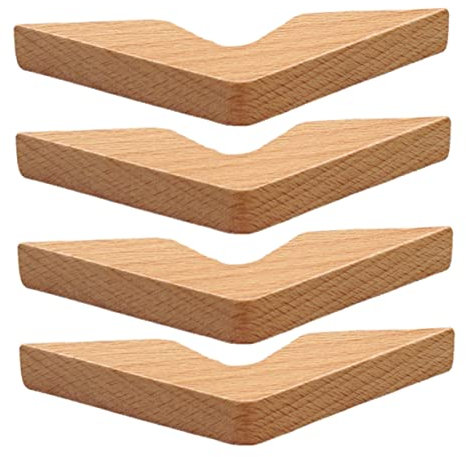 Operitacx 4 Stück Daumen Lesezeichen Buchmarker aus Holz Bücherregal aus Holz book holder buchklammer bookmarks Buchseitenhalter Lesezeichen-Zubehör Buchhalter hölzern Buchbinder Dilatator