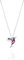 Einzelstück Halskette Kolibri Anhänger I 925 Sterling Silber I Silberkette echt vergoldet I Cubic Zirkonia Vogel Anhänger (Kolibri Halskette Silber)