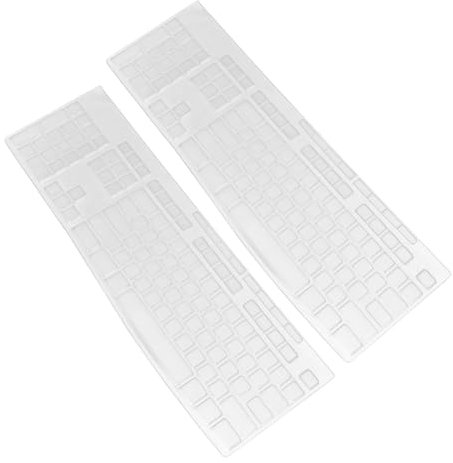 HOMOCONO 2 Stück Tastaturmembran Silikonabdeckung Tastaturabdeckung wasserdichte Tastaturfolie Silikon Tastaturfolie Tastaturschutzfolie Tastaturschutz wasserdichte Folie