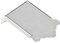 Mandolin Metal Tailpiece, Alloy Fine Machining Easy Installation Mandolin Parts, Anti- for Mandolin Strings (Silver)