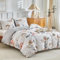 Lekesky Housse de Couette 220x240 cm avec 2 Taies d'oreiller 65x65 cm - Design Floral élégant Parure de Lit 220x240 Adulte - Ensembles de Housses de Couette en Microfibre avec Fermetures éclair