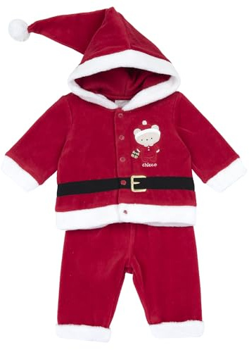 Chicco Baby - Jungen Weihnachtsoutfit aus Warmer und Weicher Chenille mit Praktischer Knopföffnung FW25 253