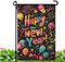 Cartel para exteriores Feliz Navidad, bandera de césped Feliz año nuevo | Decoraciones de feliz año nuevo Banderas de jardín de doble cara - Bandera de jardín colorida, signo de feliz año nuevo