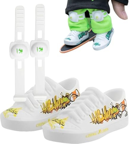 Finger Shoes, Finger Toys Skateboard Shoes, Miniature Finger Shoes Finger Toys, Desk Toys Fingerboard Shoes Doll Shoes Sneaker, Tiny Toys For Finger Breakdance, Finger Scooter Shoes Toys For Kids