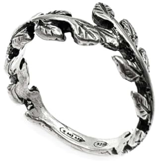 Anello Corona di Alloro in Argento Sterling 925 Argento
