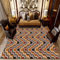 DJHWWD Kinderzimmerteppich Teppich Schlafzimmer 70x120CM Teppischsclafzimmer orange Grauer moderner geometrischer esstisch groß jugendzimmer
