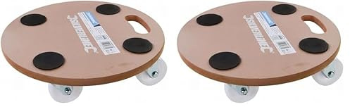 Silverline 739663 Round Platform Dolly 250 kg (Pack of 2)