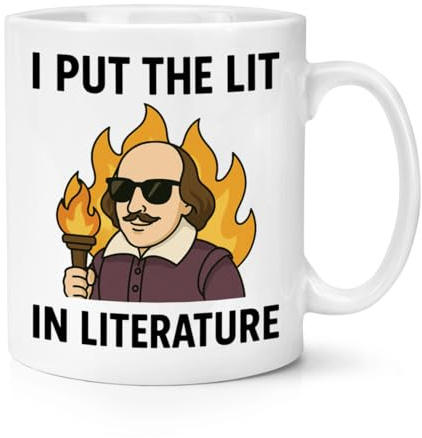 Gift Base I Put The Lit in Literature Shakespeare 10oz Mug Cup