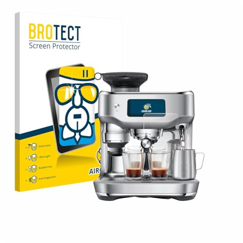 BROTECT Schutzglas für Sage the Oracle Dual Boiler | Transparenter Displayschutz Made in Germany Schutzfolie Panzer Folie Glas 9H Anti-Fingerprint Einfache Montage Clear