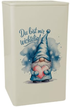 speecheese Wichtel mit Herz Dose 900ml Du bist mir wichtelig lustige AufbewahrungsDose 900ml für Weihnachten oder Geburtstag