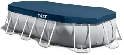 Sheepmania 12739 Poolabdeckung Plane für ovalen Pool 610 x 305 x 122 cm – Original Schutzabdeckung
