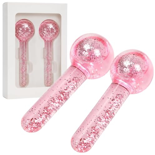 MIJOMA Massage-Roller-Kühlset aus Glas – 2 Stück Set Gesichtskühler | für Self-Care, Hautpflege und entspannende Beauty-Rituale