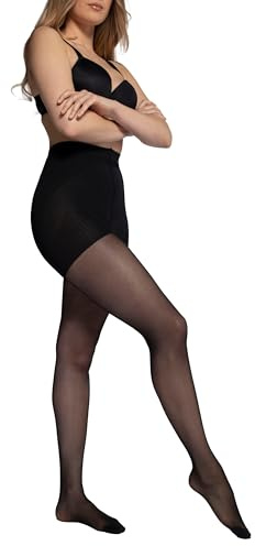 Ulla Popken Femme Strumpfhose, Bodyforming Collants, Noir (Schwarz 10), 62 Grande Taille EU