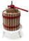 WilTec Presse à Fruits Manuelle 30L Bois de hêtre 285x581mm Broche métallique Pressoir Torchon Pressage Vin Fruit Chêne Cidre Presse- Pomme Agrumes Moût Extracteur Broyeur Baies