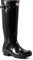 Donna Hunter Original Back AdjuStabile Short Gloss Gomma Impermeabile Stivali - Nero - 43