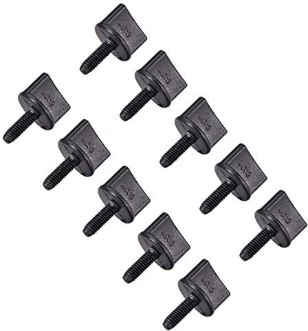 sourcing map 10 Stk. M4 x 12mm Daumenschraube Bolzen Nylon Plastik Schraube metrischem Gewinde