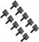 sourcing map M4x35mm Vis plastique Nylon filetage métrique 5 Pcs M4x12mm 10Pcs