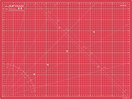 La Canilla Base de Corte A2 (Superficie 60x45 cm - 24x18”) Tapete Alfombrilla de Corte para Manualidades, Dibujo, Tabla Cutting Mat para Patchwork, Costura | Marcado en Centímetros y Pulgadas