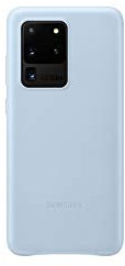 Samsung Leather Smartphone Cover EF-VG988 für Galaxy S20 Ultra Handy-Hülle, echtes Leder, Schutz Case, stoßfest, premium, blau