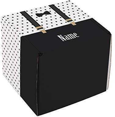 Herz & Heim® Geschenkverpackung für Männer zum Geburtstag/Vatertag/Weihnachten mit Ihrem Wunschnamen und Glückwunschtext S