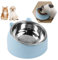 Gamelle pour Chat, Bol pour Animaux de Compagnie Set, Gamelle Chat Surélevée et Inclinée, Gamelle Petit Chien, Gamelle Amovible pour Chats et Chiens, Support Surélevé Incliné 15°, Gamelle Chat 200ML