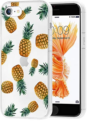 Vavies Case for iPhone 6S Case,iPhone 6 Phone Case for Girls Women, Slim Shockproof Clear Pattern Soft Flexible TPU Back Phone Protective Cover Cases for iPhone 6S/iPhone 6 4.7 inch (Pineapple)