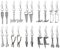WUWEIJIAJIA 10 Pairs Funny Handmade Lightweight Cute Vintage Silver Tool Axe Wrench Dangle Drop Earrings Sets Funky Quirky Punk Spanner Earrings for Women (10 Piece Set)