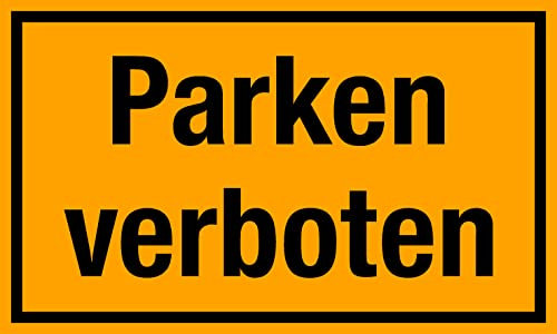 Ausfahrt freihalten Schild 250x150xmm 1,5mm dick stabil witterungsbeständig (Parken verboten)