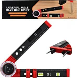 Gehrungssäge Winkelmesser 14 Zoll Multifunktions-Winkeldetektor Geschenk für Männer Ehemann Winkelmesswerkzeug Idee Haus nützlich Gadget für Schreiner, Klempner und alle Baugewerbe