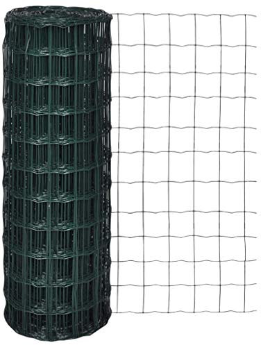 Maschendrahtzaun Gitterzaun | Gartenzaun | gitter Gartenzaun | Maschendrahtzaun | Grün | Stahl (Draht), PVC (Beschichtung) | 25x1,0m