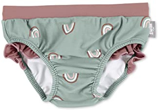 Sterntaler Badehose mit Regenbogen Print - UV-Schutz 50+ Baby Schwimmhose mit Windeleinsatz bis Größe86/92 - Mädchen Badehose mit praktischer Kordel zur Weitenregulierung