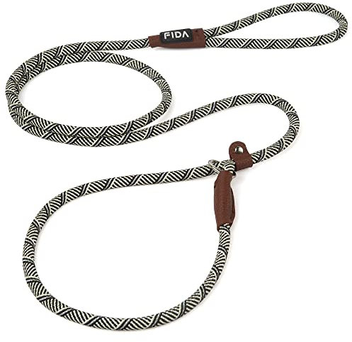 Fida Schlupfseil Hundeleine | 1,8 m, Einheitsgröße, Schlupfleine Einfach anzuziehen, kein Halsband oder Geschirr erforderlich. Strapazierfähiges und wetterbeständiges Kletterseil mit reflektierenden